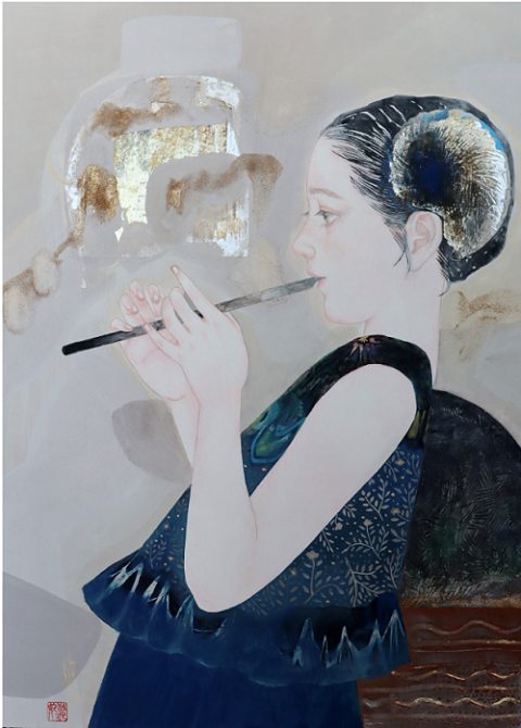 西冈悠妃日本画展-蓝色的记忆-