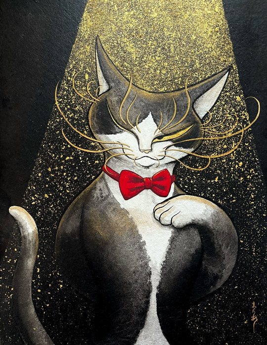 沟口maria日本画展"充满自负的猫等"-银座故事-